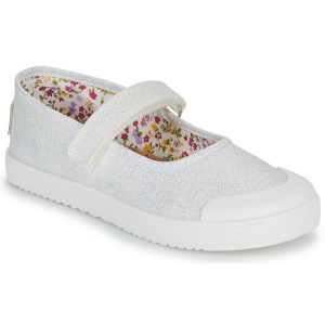 Pablosky Ballerines enfant BASIC CANVAS Blanc - Taille 31,32,33,34