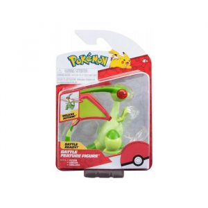 Coffret figurine pokemon libegon - figurine combat vert - set jouet garcon et 1 carte animal