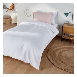 Housse de couette en lin lavé, Linot Blanc