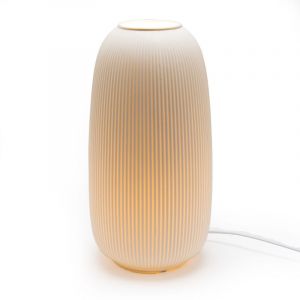 Amadeus Lampe striée grand modèle - Blanc