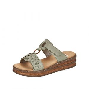 Image de Rieker 629k9, Mules Femme, Vert, 36 EU