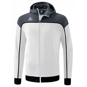 Erima Change by Veste de survêtement avec Capuche, Blanc/Gris/Noir, s Homme