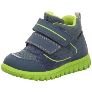 Superfit SPORT7 Mini Leicht gef&uuml;tterte Gore-Tex Chaussure de premi&egrave;re randonn&eacute;e, Blau/Hellgr&uuml;n 8020, 26 EU Large