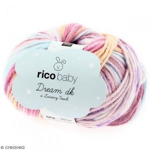 Image de Rico Design Laine rico baby dream dk, 50 g mix rose