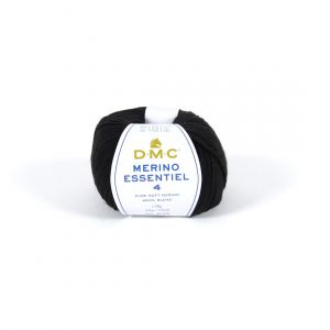 Image de Dmc Fil &agrave; tricoter Merino Essentiel 4 50g 873 Noir