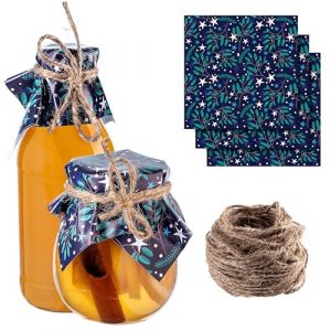 Bouchons, couvercles pour pots, conserves, bouteilles, serviettes + ficelle jute X50