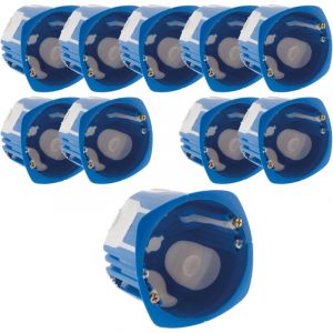 BLM - Lot de 10 boîtes encastrement No Air Multimat 67x 50mm - Bleu