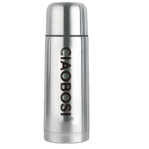 Avizar Bouteille Isotherme 500ml en Acier Inoxydable avec Bouchon Anti-fuite Argent