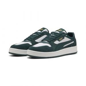 Puma Mixte Court Classic Street SD Basket, Blanc Vert Terrain, 36 EU