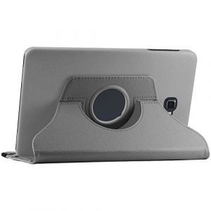 EbestStar Housse Coque Etui Pu Cuir Rotatif Avec Support À Rotation 360° + Film, Couleur Gris Pour Samsung Galaxy Tab A 2016 10.1 T580 T585