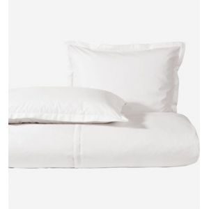 Descamps Housse de couette Cyprès percale 80 fils/m² Blanc - Couleur Blanc - Taille 200 x 200 cm