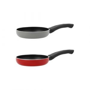 Quid Mini poêle en aluminium imprimé 14 cm, compatible vitrocéramique, induction, poignées ou manche en bakélite