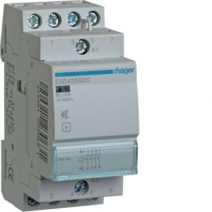 Hager Contacteur sil. 25A, 4F, 24VDC (HAG ESD425SDC)