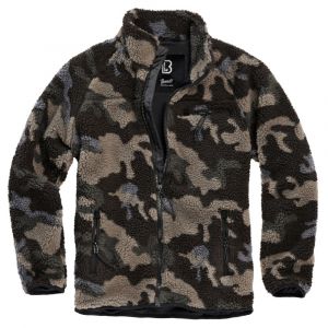 Brandit Veste Polaire, Motif Camouflage Foncé, L Homme