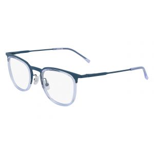 Lacoste Homme L2264 466 Montures optiques Métal Pétrole Ronde