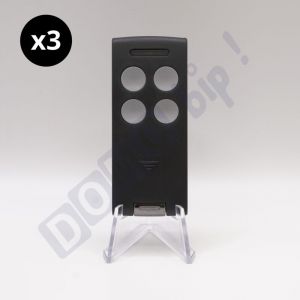 Cardin Lot de 3 télécommandes S 504 C4 - 433,92Mhz + 1 Porte-clés DOMOBIP