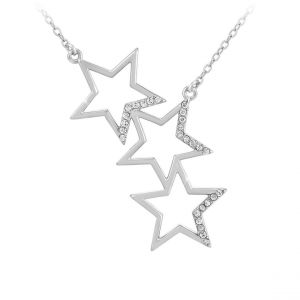 Collier &eacute;toiles par So Charm orn&eacute;e de cristaux Swarovski BS3175-ARGENT