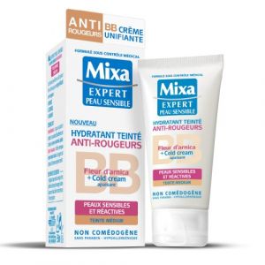 Image de Mixa Expert Peau Sensible - Hydratant Teinté Anti-Rougeurs à l'Extrait de Fleur d'Arnica + Cold Cream Apaisant Teinte Médium - 50 ml