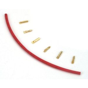 E-flite Gold Bullet Connector Set; 2mm (3)