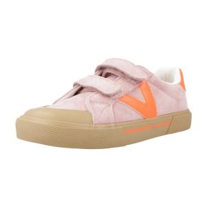 Victoria Chaussures tribu forme large daim contraste enfant rose