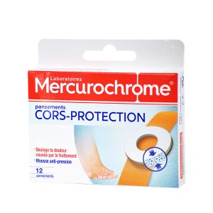 Mercurochrome Pansements Protection Cors boite de 12