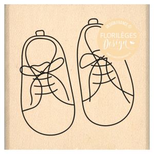 Image de Floril&egrave;ges Design Tampon bois Jolis Chaussons