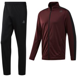 Reebok Survetement bordeaux noir homme tricot tracksuit