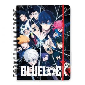 Grupo erik Carnet A5 à couverture lignée bleue