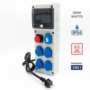 Coffret de distribution sur prises 230V avec sortie USB