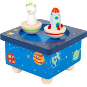 Legler 11449 Boîte Space, en Bois, avec Fonction magnétique et Musique Jouets, Multicolore