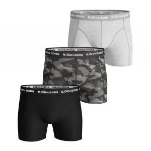 Björn Borg Sammy Caleçon Pack De 3 Hommes - Noir, Blanc