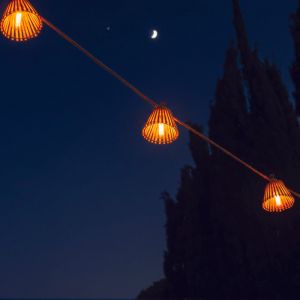 Lumisky Guirlande solaire hybride beige natura