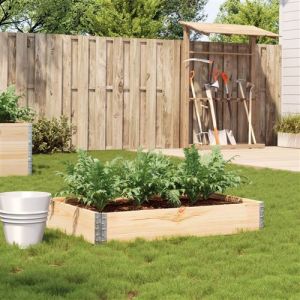 VidaXL Jardini&egrave;re 120x80 cm bois massif de pin, jardini&egrave;re d'ext&eacute;rieur, bac &agrave; fleurs, bac &agrave; tomates, jardini&egrave;re de terrasse, bac &agrave; pommes de terre