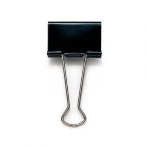 Rapesco Pqt de 10 Pinces &agrave; Double Clip 32mm Noir