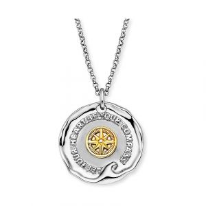 Engelsrufer Chaînette ERN-TALISMAN-WAVE-BI 925 Argent