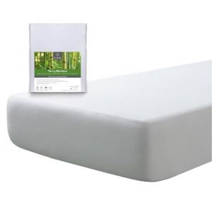 Tural - Protège Matelas imperméable et Respirant. Tissu éponge 100 % Bambou. Dimensions 60x120 cm/Forme Drap Housse