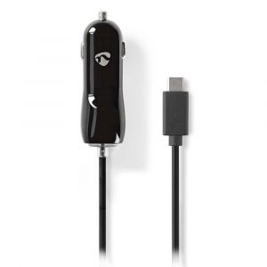 Nedis CCHAC300ABK Noir - Chargeur allume-cigare avec port USB-C