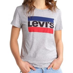 Image de Levi's The Perfect - T-shirt - Manches courtes - Femme, Gris (Sportswear Logo Tee Smokestack 303), Medium