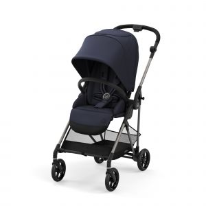 Image de Cybex GOLD Poussette Melio Taupe Black Navy Blue