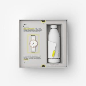 Montre Femme Mam Relojes Closca 97. Fashion. Blanc. Rond. Analogique. Silicone. Bracelet. 10. Plexiglas.