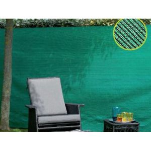 Nature Natte brise-vue avec set de fixation - En HDPE - Vert - Occultation 95%, 190 g/m² - 1,5 x 5 m