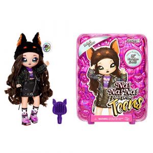 Mga entertainment Na! Na! Na! Surprise Poupée Mannequin Tissu Doux Série Teens-Rebel Dare, 28 cm, Style Chien Doberman Pinscher, 573890EUC