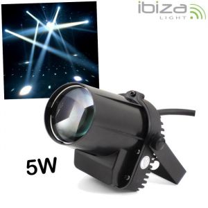 Image de Ibiza Light Jeu de lumière à LED Blanc de 5W pour Dj's ou Déco