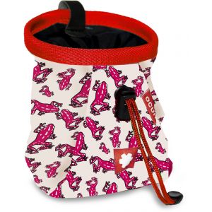 Ocun Lucky Chalk Bag with Belt Kids, rouge/blanc Sacs à magnésie