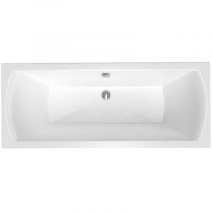 Siko - Laguna Cube Way Plus Baignoire rectangulaire, 170x70 cm, acrylique, gauche et droite, Blanc (CUB1700PLUS)