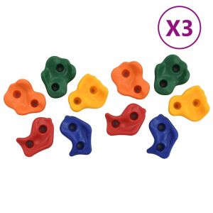 Image de VidaXL Pierres d'escalade 30 pcs PE Multicolore