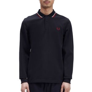 Image de Fred Perry Polo Manches Longues Homme - Navy, Navy - Taille XL