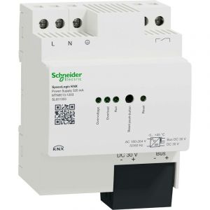 Schneider Electric SpaceLogic KNX - Alimentation - 320mA - avec alim aux et contact de diagnostic - MTN6513-1203
