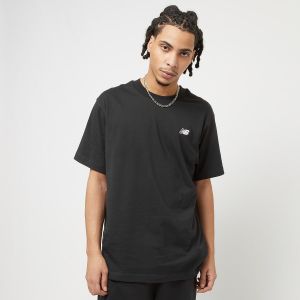 New Balance Tee-shirt avec un col rond et des manches courtes en coton noir