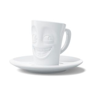 Tassen Tasse Et Sous Tasse Expresso En Porcelaine - Rieur